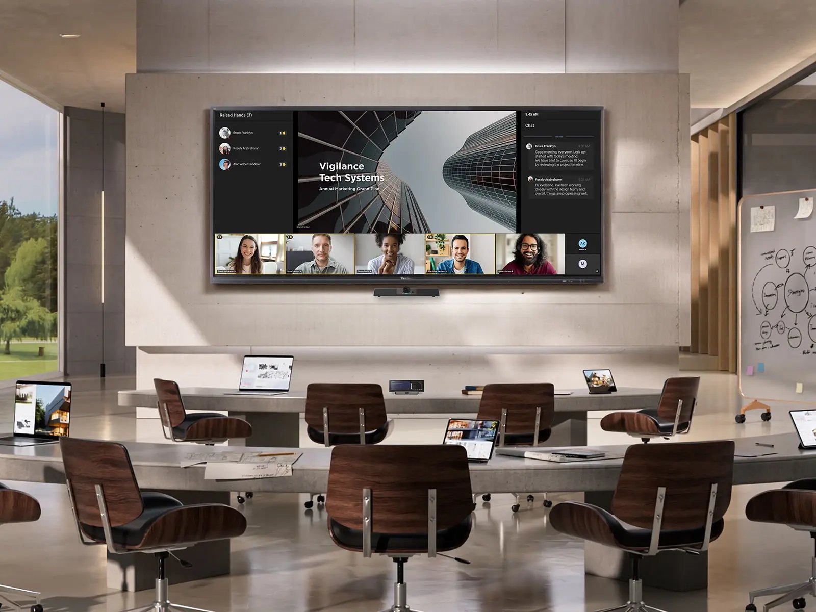 smartboard mittlerer besprechungsraum